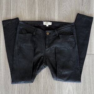 Current/Elliott Dark Leather Pants